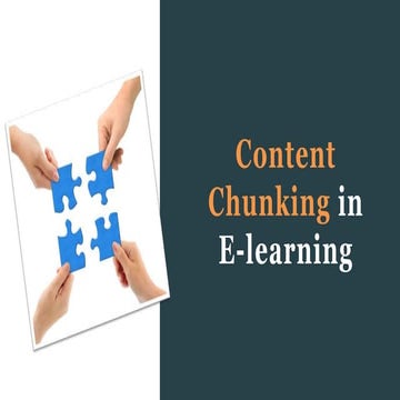 Content Chunking in E-learning