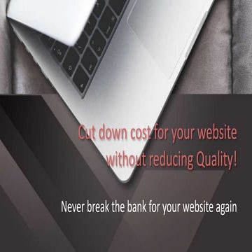 5 steps to cut down cost for your website without reducing quality