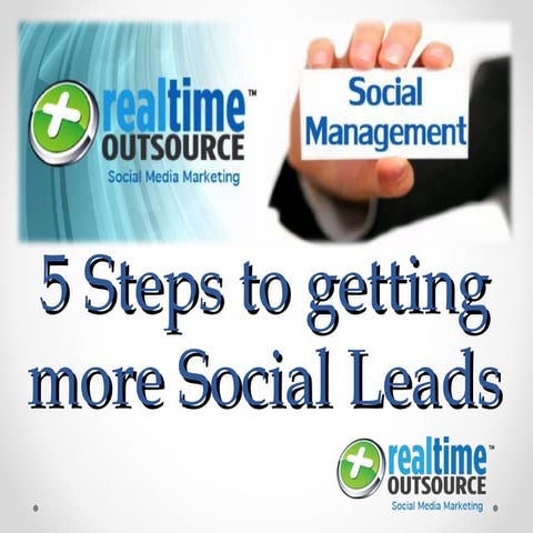5 Steps to Getting more Social Leads