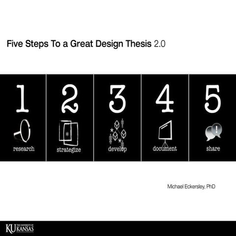 Five Steps To a Great Master’s Design Thesis 2.0