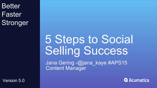 5 Steps to Social Selling Success, ...