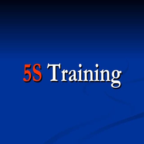 5 S Training