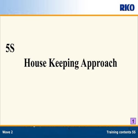 A 5S training module is a structured, often 1-day or 2-hour session ...
