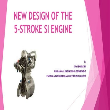 5 stroke si engine new development in morden cars