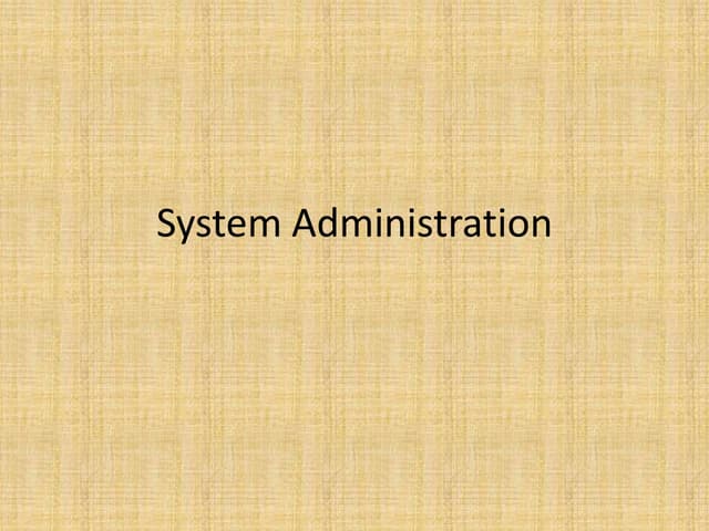 5, system admin