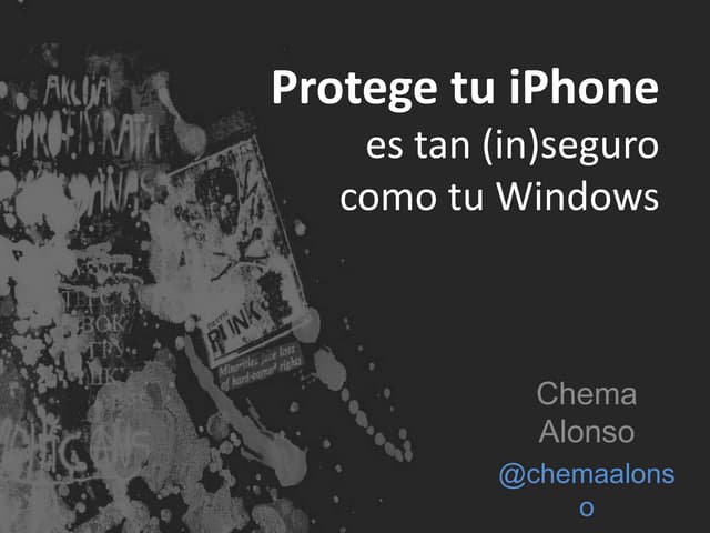 Tu iPhone es tan (in)seguro como tu Windows