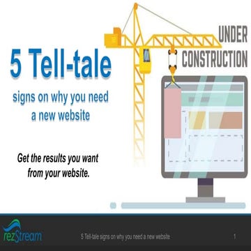 RezStream Webinar: 5 tell-tale signs on why you need a new website
