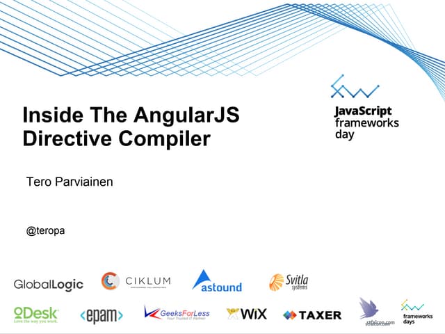 "Inside The AngularJS Directive Compiler" by Tero Parviainen