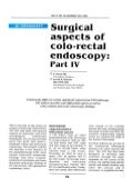 Surgical Aspects of Colorectal Endoscopy Part-IV - Sanjoy Sanyal