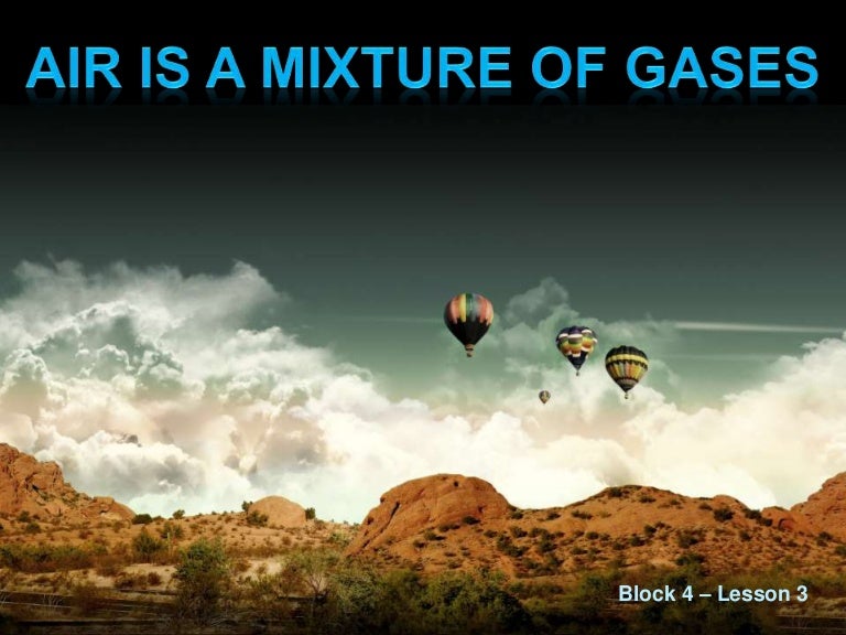 Air is a Mixture of Gases