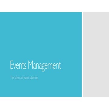 5th Events Management 1, 13 Nov