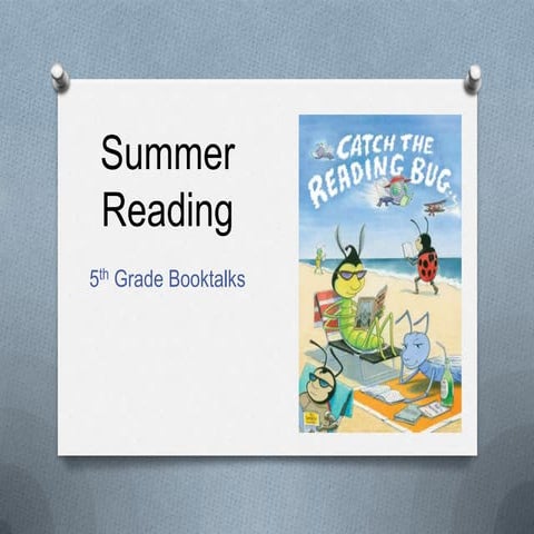 5th grade booktalks no video