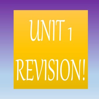 5th grade b revision unit 1