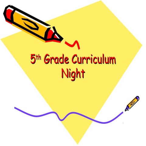 5th Grade Curriculum Night Presentation 2014-2015 Final | PPT