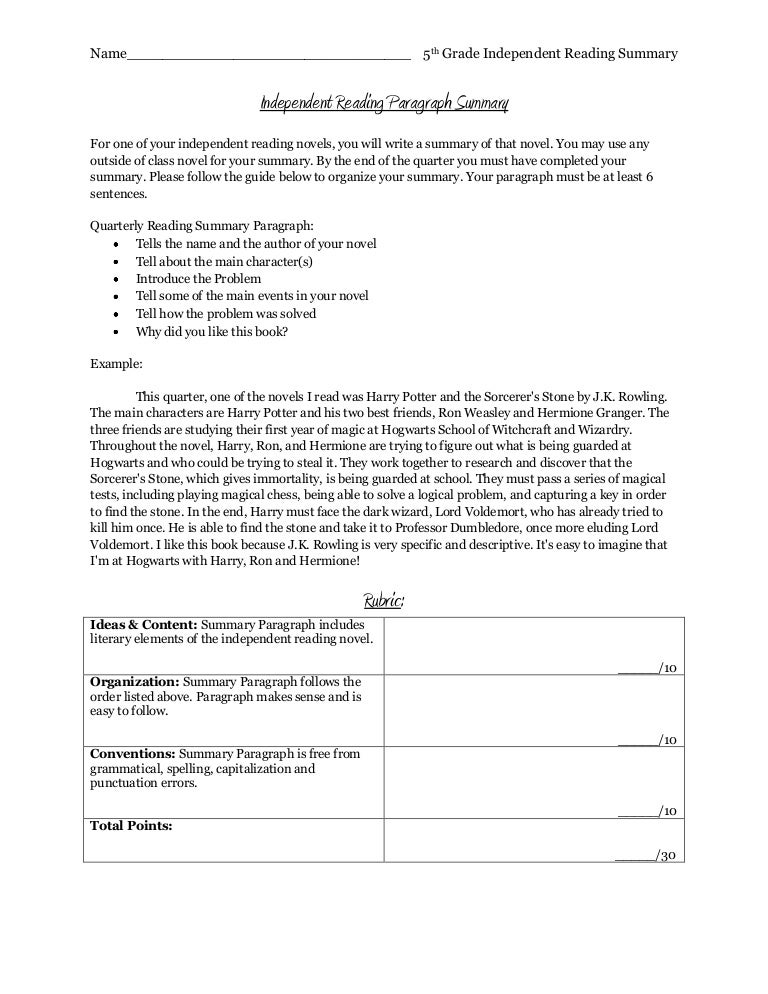 Summarizing fiction passages picture