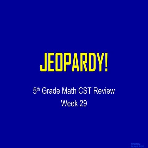 5th grade math cst review