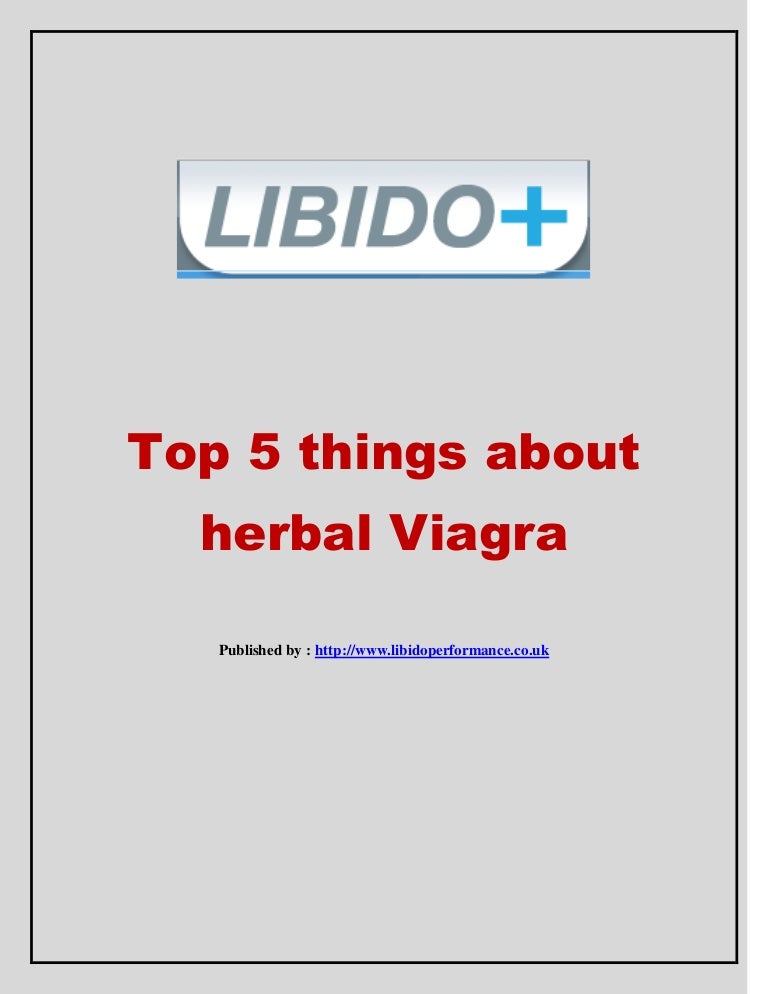 5 things about herbal viagra