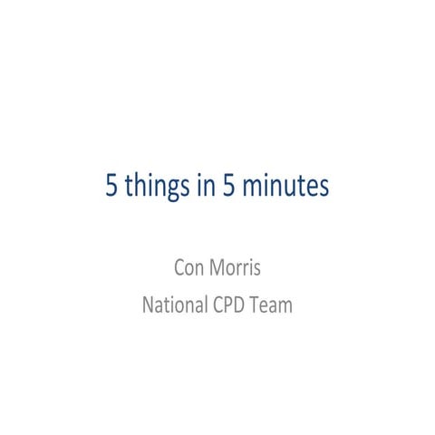 5 Things Flashmeet Version