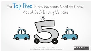 5 Things to Know About Self-Driving Cars
