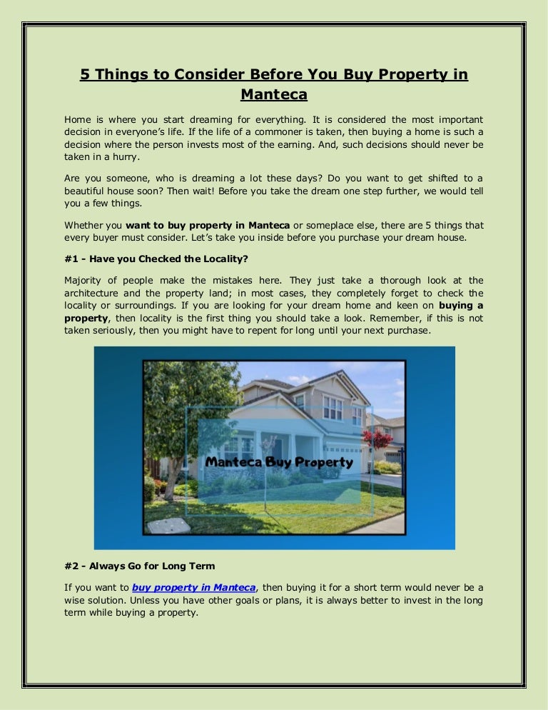 where should i buy property