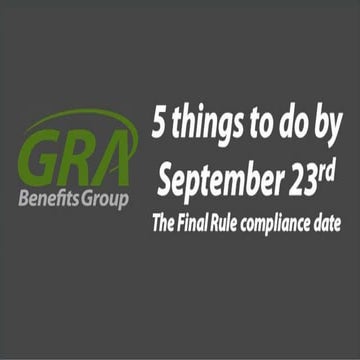 5 Things To Do Before September 23rd