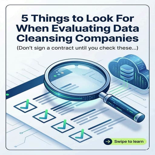 5 Things to Look For When Evaluating Data Cleansing Companies | PDF