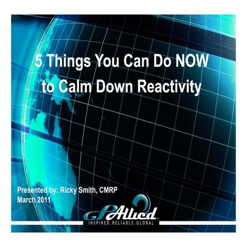 5 Things You Can Do Now To Calm Down Reactivity