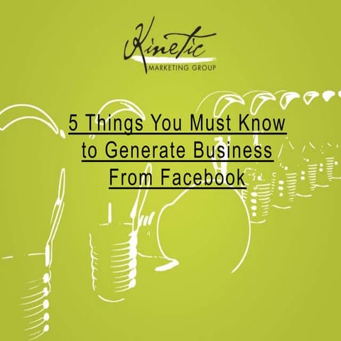 5 things you must have for facebook