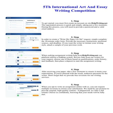 5Th International Art And Essay Writing Competition
