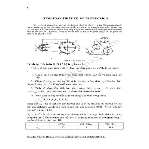 5 thiết kế  bộ truyền xích