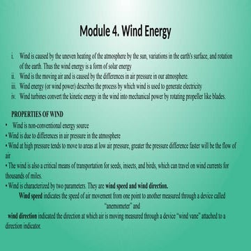 Wind energy and Their Application | PDF