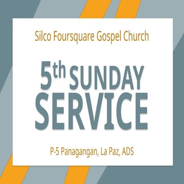 SUNDAY WORSHIP SERVICE EVERY SUNDAY PROGRAM | PPTX