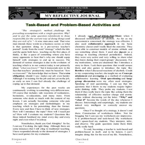 Strategies in Teaching