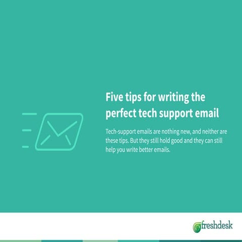 Five tips for writing perfect tech support emails
