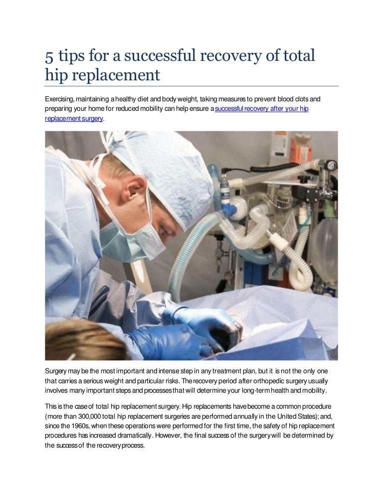 5 tips for a successful recovery of total hip replacement converted