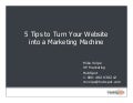 5 Tips To Turn Your Website into a Marketing Machine HubSpot