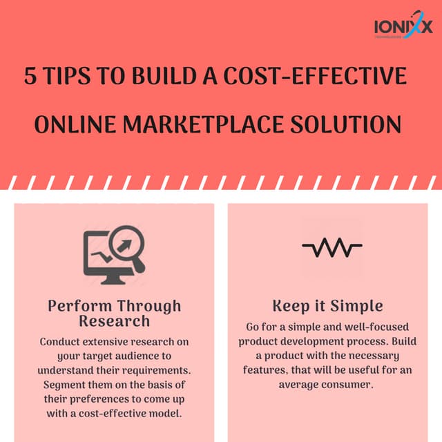 5 TIPS TO BUILD  A COST-EFFECTIVE  ONLINE MARKETPLACE SOLUTION