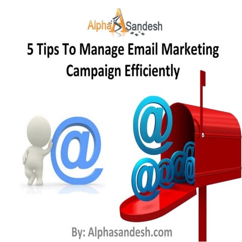5 tips to manage email marketing campaign efficiently