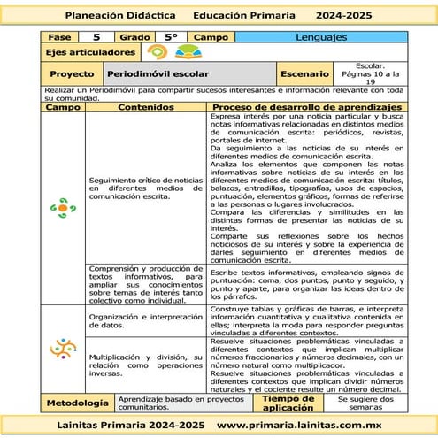 2 DO PLAN LENGUAJES SEGUNDO GRADO PRIMARIA | PDF