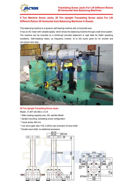 Electric synchronization precision screw jack system, motor synchro ...