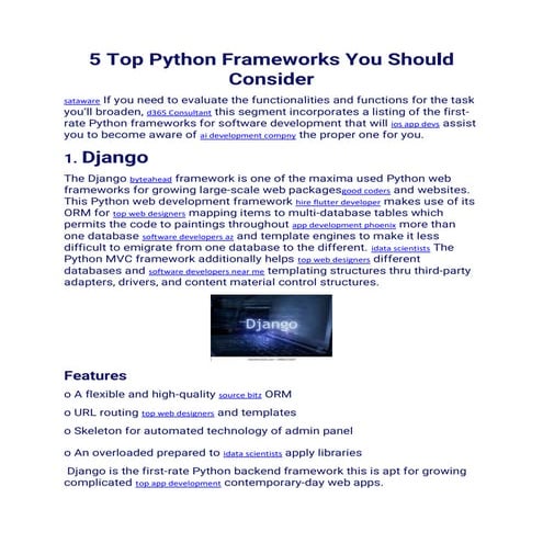 5 Top Python Frameworks You Should Consider.pdf