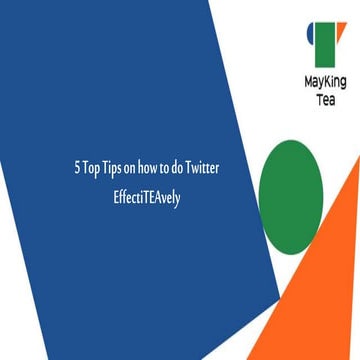 5 top tips on how to do twitter effecTEAvely