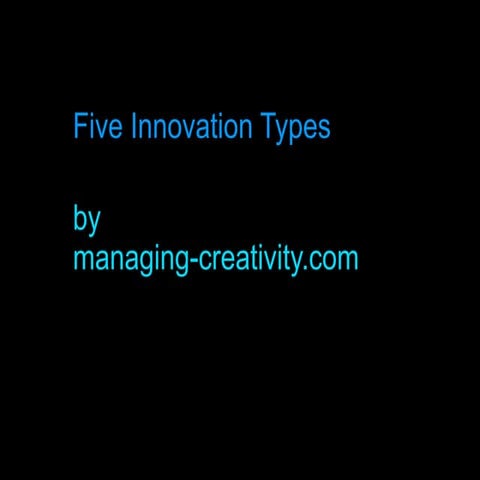 5 Innovation Types