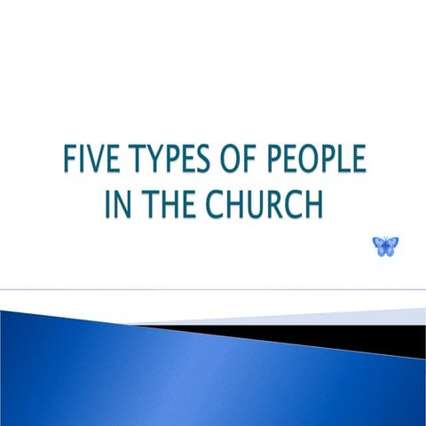 5 types of people in the church + sons (nel)