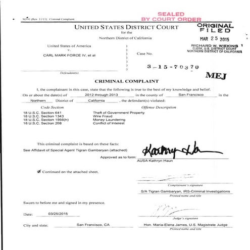 Два федеральных агента, которые вели дело Silk Road, обвиняются в краже битко...