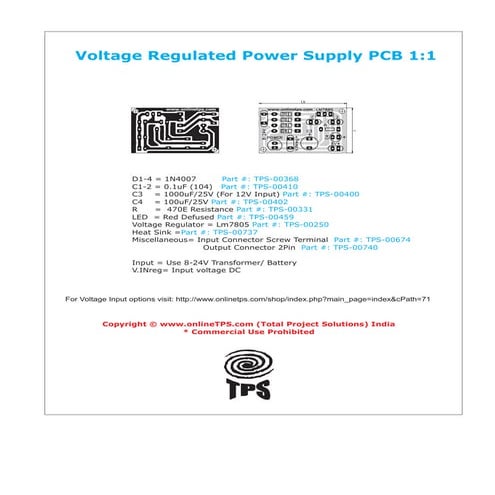 5 v regulated power supply pcb | PDF