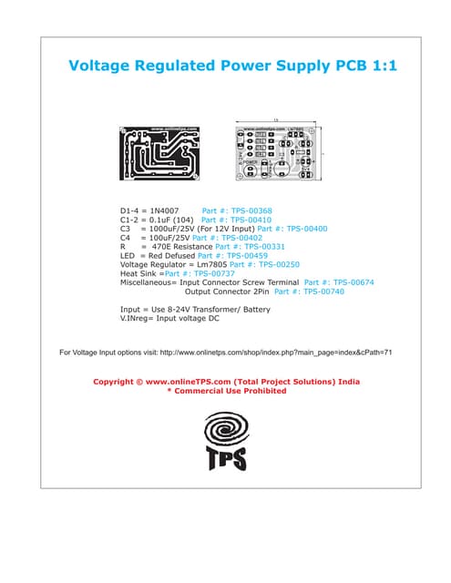 5 v regulated power supply pcb | PDF