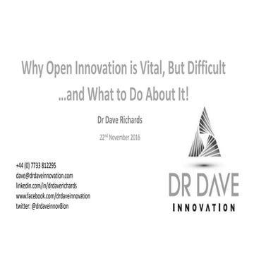 Why Open Innovation is Vital but Difficult