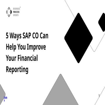 5 Ways SAP CO Can Help You Improve Your Financial Reporting