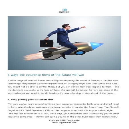 5 ways the insurance firms of the future will win